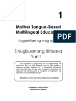 Grade 1 Learners Material Sinugbuanong Binisaya Unit 4 PDF