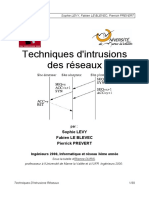 Techniques d'intrusions des réseaux