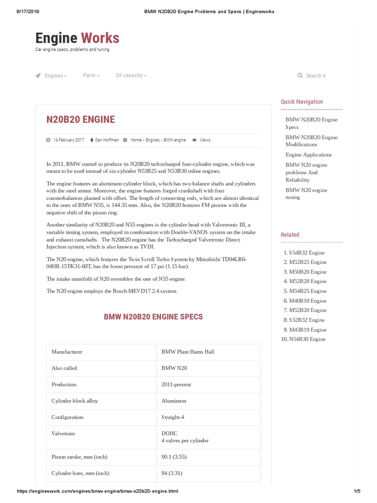 2013 BMW N20 ENGINE REPAIR MANUAL PDF visual data 2
