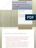 Ruang Lingkup Analisis Ekonomi Makro Mac