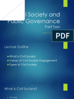 Civil Society and Public Governance