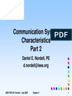 Communication System Characteristics: Daniel E. Nordell, PE