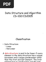 Data Structure and Algorithm CS-102/CS2005