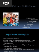 Topic:Kids and Mobile Phones