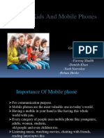 Topic:Kids and Mobile Phones