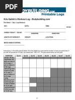 Week 1 Workouts PDF