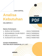 Makalah Analisa Kebutuhan Perancangan Kapal