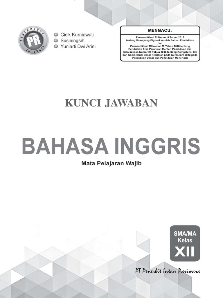 Kunci Jawaban Pr Bahasa Inggris 12 Edisi 2019 Pdf