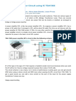 BTL Power Amplifier Circuit Using IC TDA7265 - Electronic Circuit