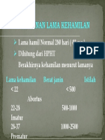 Kelainan Lama Kehamilan