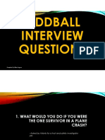 Oddball Interview Questions