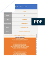 Level Test Class: Student