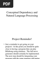 Conceptual Dependency and Natural Language Processing