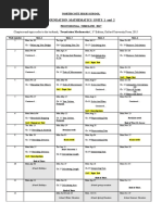 Foundation Mathematics Course Oultine 2017