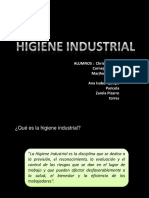 Higiene industrial: factores, valores estándares y estudios