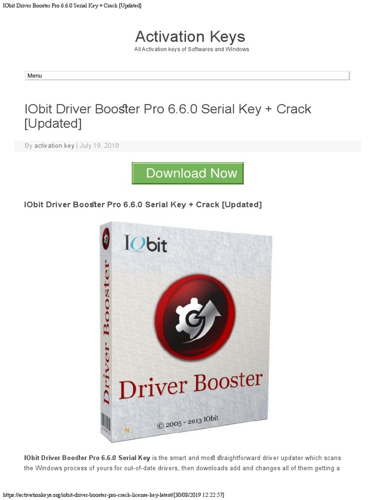 Driver booster license key 2019