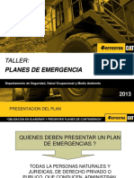 Taller - Planes de Emergencia