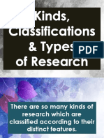 Types of Research Classified