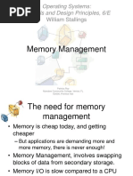 Memory Management: Operating Systems: Internals and Design Principles, 6/E