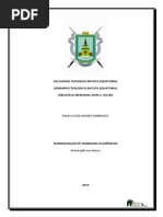 Normalização de Trabalhos Acadêmicos 2016