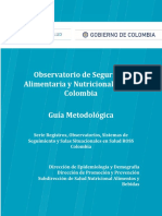 Guía del Observatorio de Seguridad Alimentaria y Nutricional de Colombia