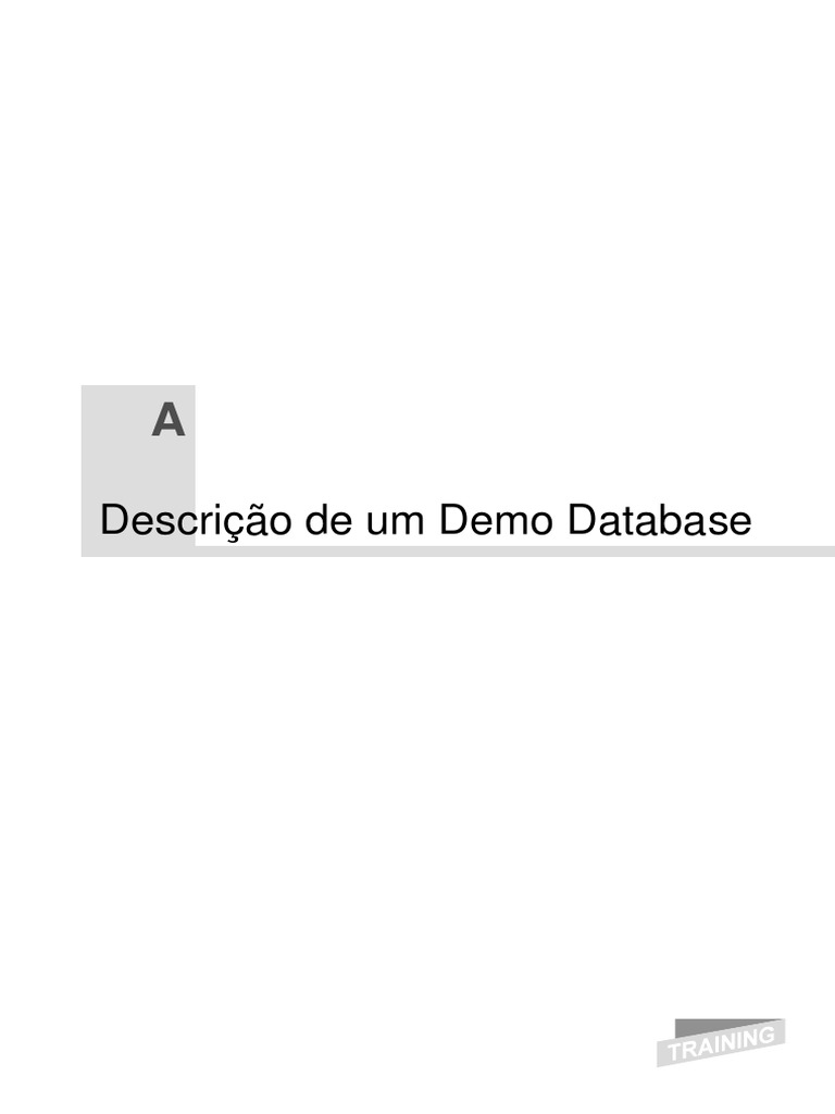 Descrição de Um Demo Database | PDF | Databases | Data Management
