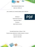 Formular Acciones de Mejora para El Proceso