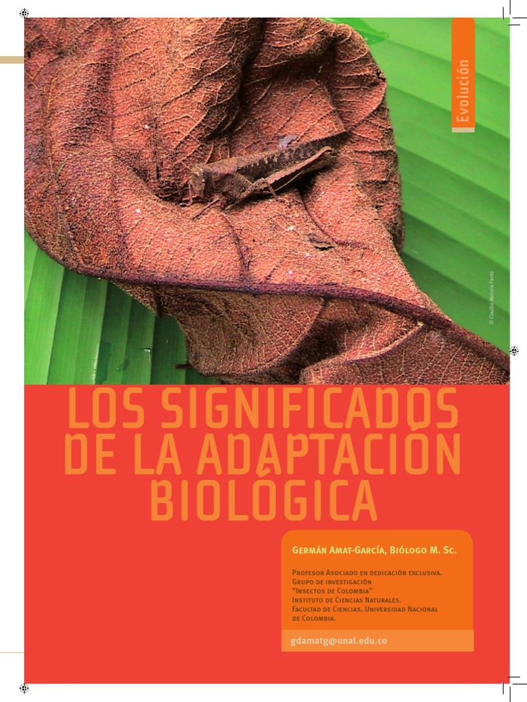 Los Significados de La Adaptación Biológica | PDF | Adaptación | Evolución