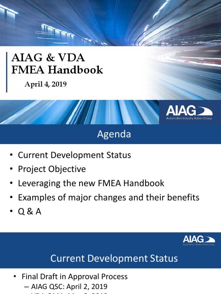 Aiag And Vda Fmea Handbook Apr 4 19 1 Pdf Risk Management Analysis