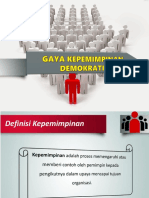 Gaya Kepemimpinan Demokratik