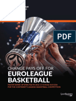 Euroleague Basketball: Change Pays Off For