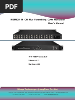 MSM628 16 CH Mux-Scrambling QAM Modulator User Manual