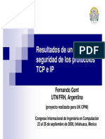 Resultados de analisis TCP