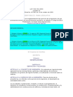 Ley 842´2003 (Ejercicio de la ingeniería) (COMENTARIOS).pdf