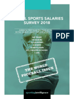 Global Sports Salaries Survey Produced Annually 2018