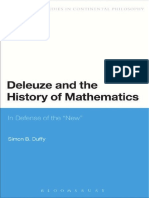 Simon Duffy Deleuze and The History of Mathematics in Defense of The New 1 PDF