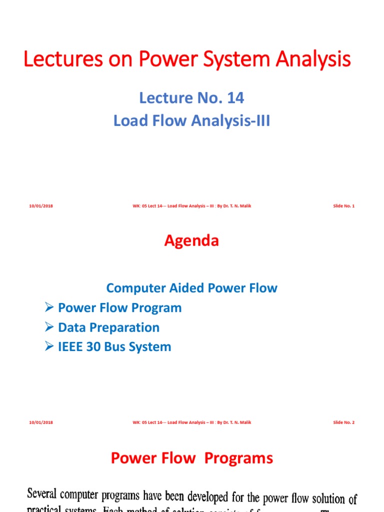 Load Flow Analysis in Power Systems | PDF | Computing | Digital Technology