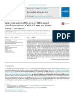 Journal of Informetrics: Qi Wang, Ludo Waltman