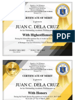 Award Certificates by Sir Tristan Asis (1)