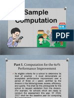 Sample Computation