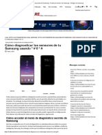 Código de Prueba de Samsung - Prueba de Sensor de Samsung - Códigos de Samsung