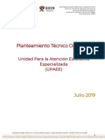 Planteamiento Técnico Operativo Upaee PDF