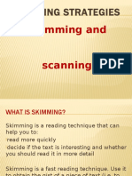 Skimming and Scanning