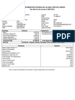 Zamil Information Technology Global Private Limited Pay Slip For The Month of SEP-2018