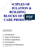 Principles of Formulation & Building Blocks of Hair Care Products
