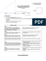 Evaluación Diagnostica 3º