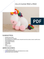 Unicornio Gru A Crochet PASO A PASO