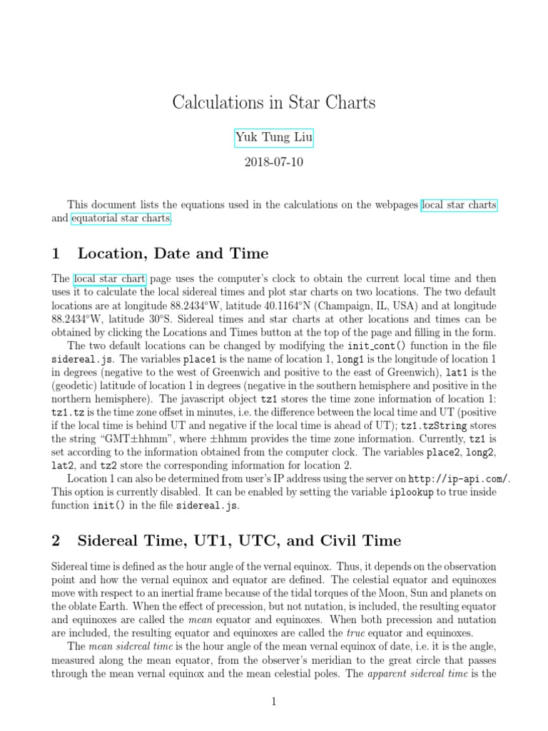 Star Charts PDF Geodesy Astrometry