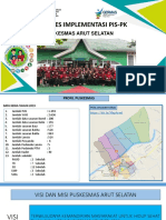 Progres Implementasi Pis-Pk Puskesmas Arut Selatan - Reduce