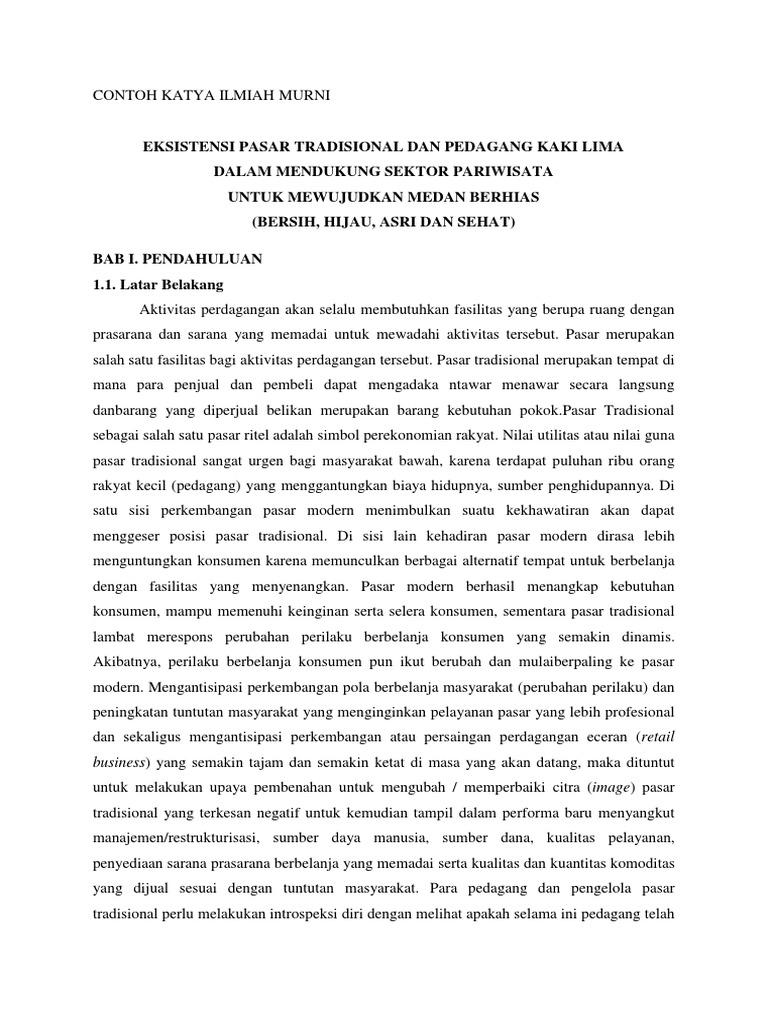 Contoh Karya Ilmiah Populer Ilmusosial Id